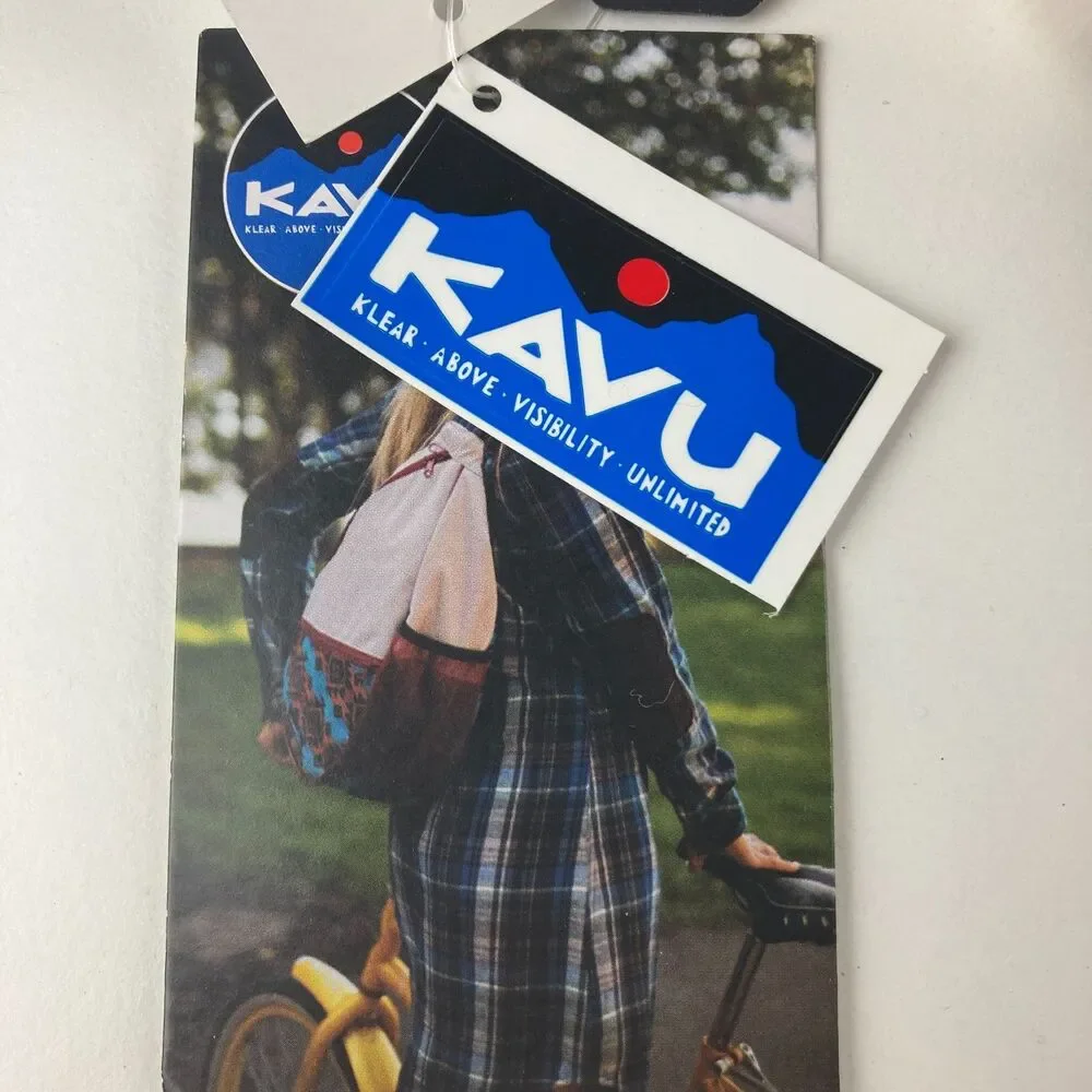 KAVU Christmas Stocking Lumberjack Red Black Plaid Faux Fur Cuff NWT